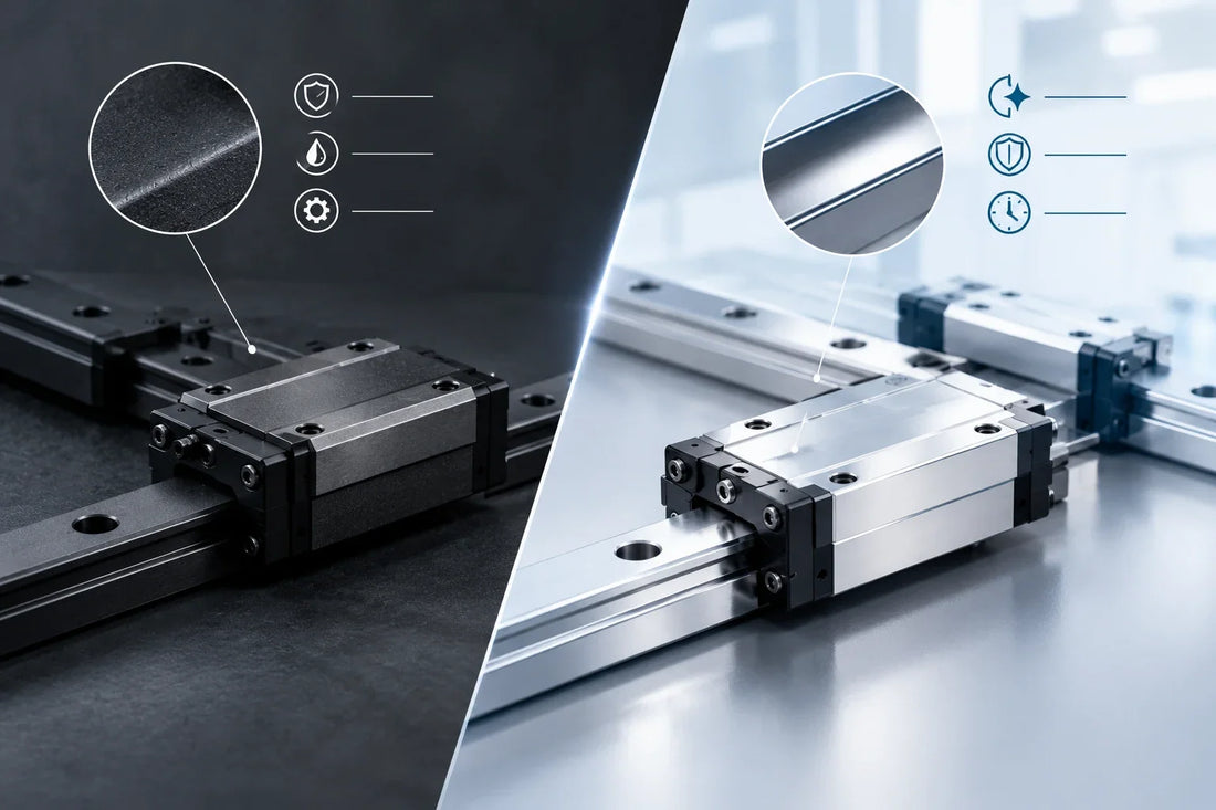 Blackened vs Chrome-Plated Linear Guides Pros & Cons