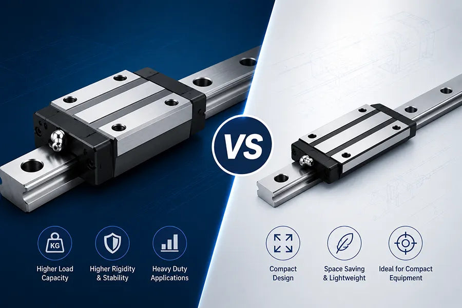 Low Side Guide Spring Standard vs Low Profile Linear Guide Rails: Key Differences – CSK Motions